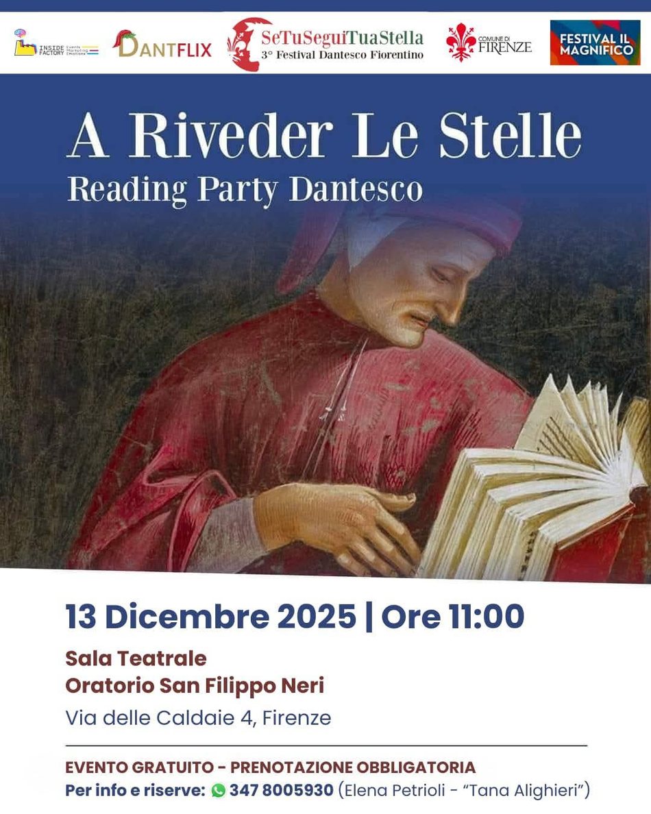 “A Riveder Le Stelle” – Reading Party Dantesco